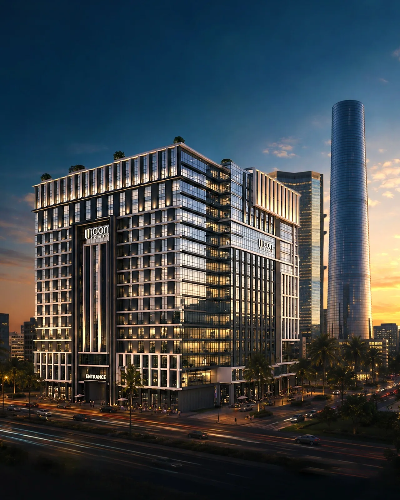 التصور المعماري لمشروع U ICON TOWER في العاصمة الإدارية